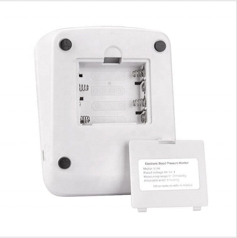 Automatic Upper Arm Blood Pressure Monitor Pulse Meter BP Machine Voice Talking
